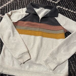 Women's Colorblock Quarter-Zip Sweatshirt